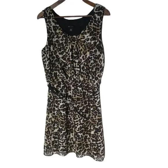 AB Studio Women's Leopard Sleeveless Dress - Picture 4 of 4